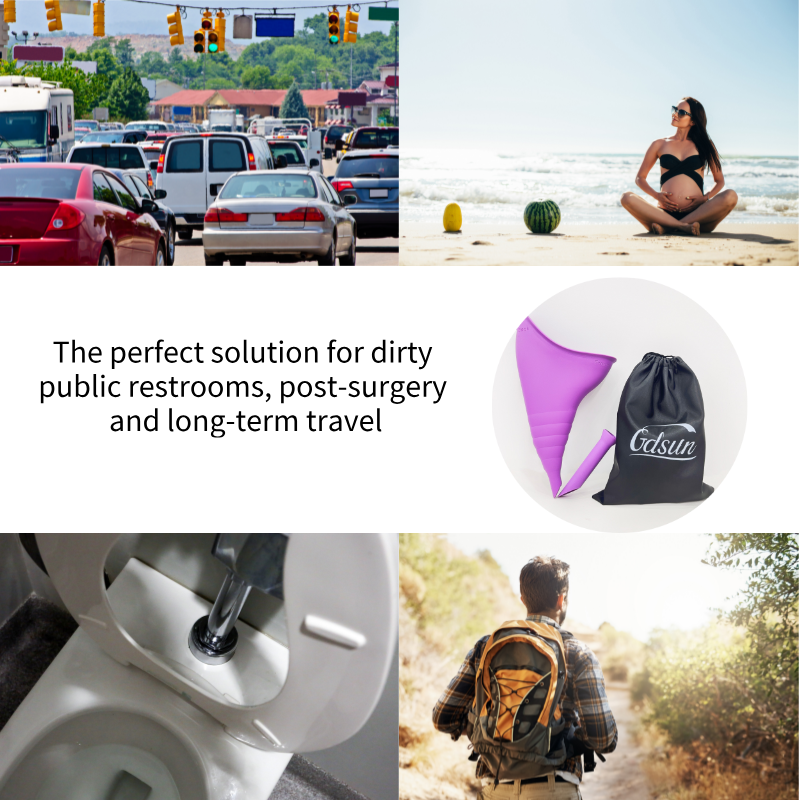 Female Urinal, Reusable Silicone Foolproof Women Pee Funnel Allows Women to Pee Standing Up,Women's Urinal is The Perfect Companion for Indoor Use