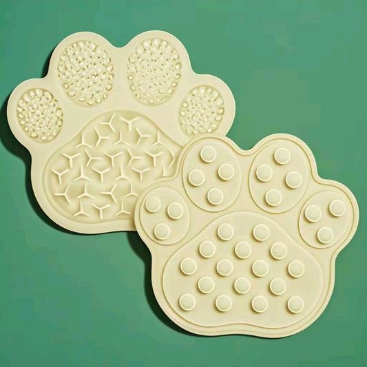 Silicone Pet Slow Feeding Mat-Light Yellow