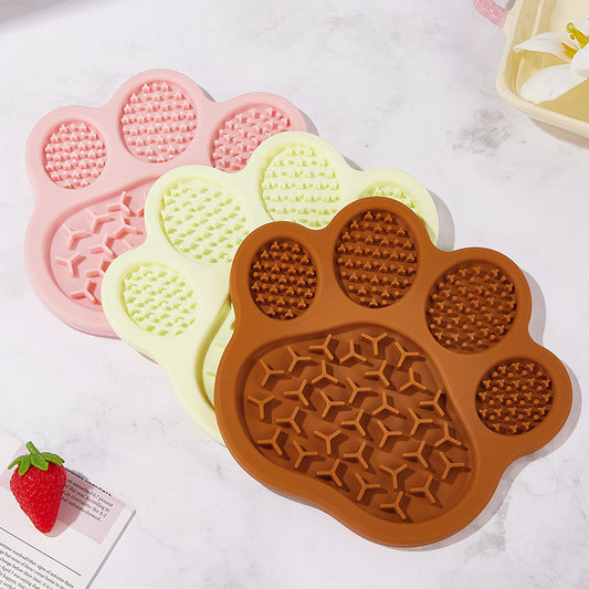 Silicone Pet Slow Feeding Mat-Light Yellow