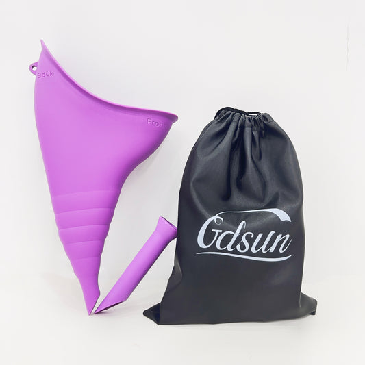 Female Urinal, Reusable Silicone Foolproof Women Pee Funnel Allows Women to Pee Standing Up,Women's Urinal is The Perfect Companion for Indoor Use