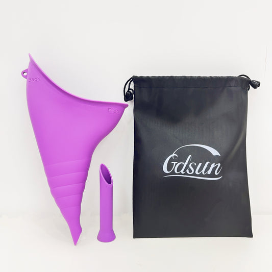Female Urinal, Reusable Silicone Foolproof Women Pee Funnel Allows Women to Pee Standing Up,Women's Urinal is The Perfect Companion for Indoor Use