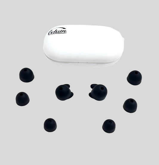 Sleep Sleeping Earplugs with 8 Ear Tips for Sleeping and Concert Reusable Noise Isolating Earplugs with Box Silicone Ear Plugs Protective Ear Plugs Box (White)