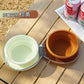 Pet Silicone Folding Bowl -brown plus yellow